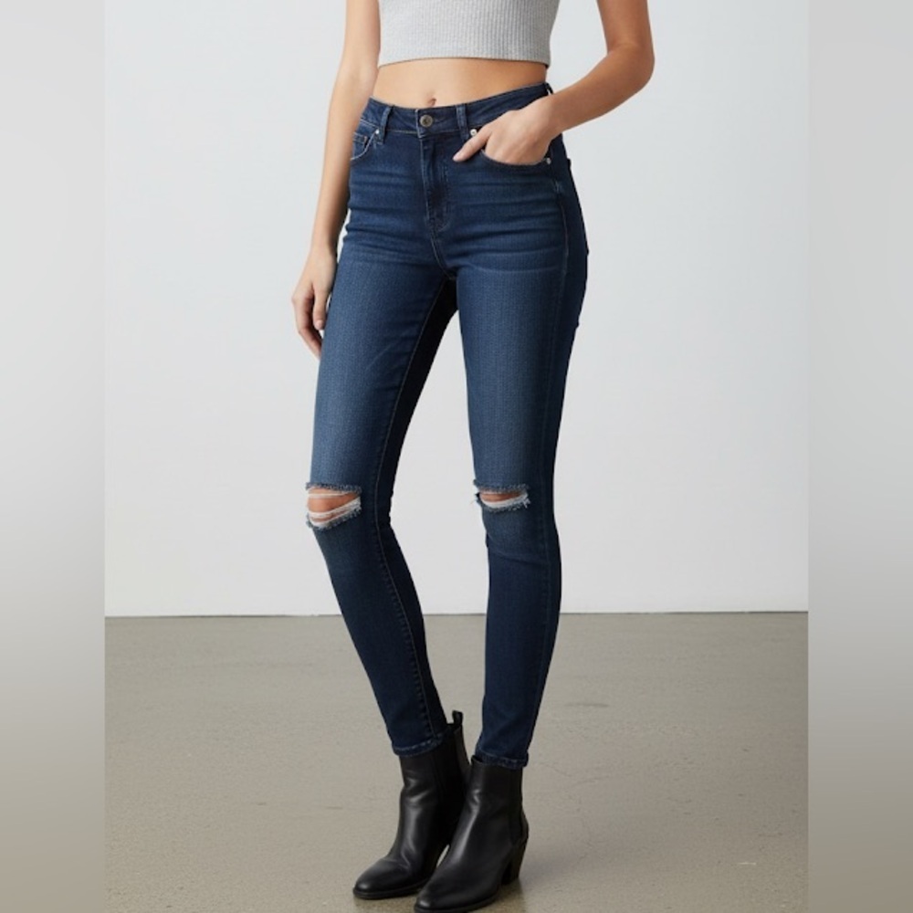 American Eagle Dark Wash Hi-Rise Super Stretch Jegging